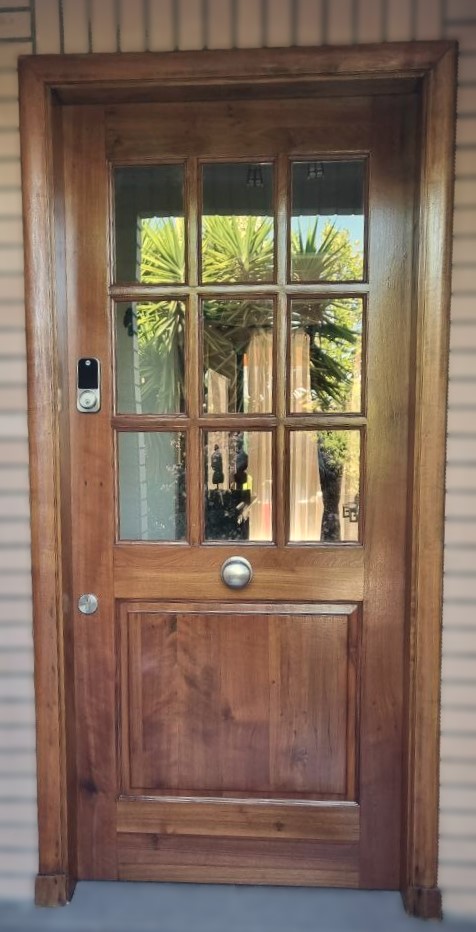 Puerta Mampara hecha de Roble de demolición