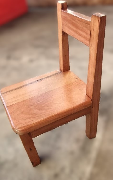 Silla para Niños de Roble de demolición - Imagen 3